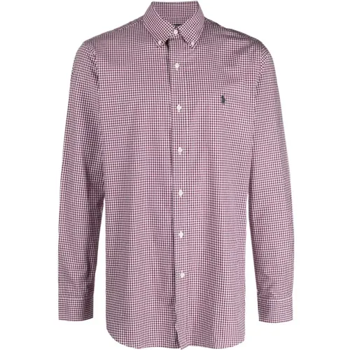 Stretch Shirt with Micro-Pattern , male, Sizes: XL - Ralph Lauren - Modalova