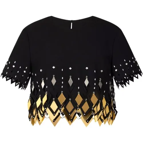 Cropped Top , female, Sizes: S, M - Paco Rabanne - Modalova