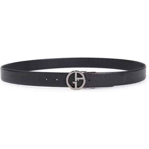 Leather Belt Stylish Accessory , male, Sizes: ONE SIZE - Giorgio Armani - Modalova