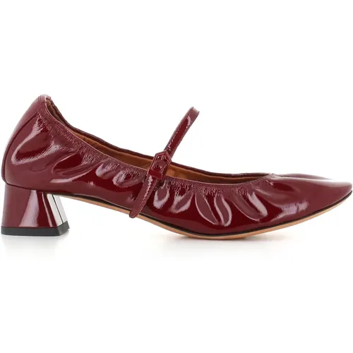 Bordeaux Flat Ballerina Shoes , female, Sizes: 4 UK, 5 UK, 3 UK, 6 UK - Lanvin - Modalova