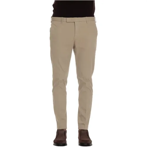 Slim Fit Reißverschluss Hose - PT Torino - Modalova