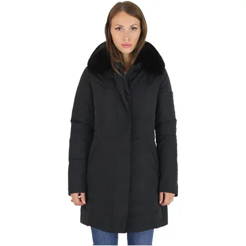 Slim Fit Jacket With Fur Metropolitan MX 02 FUR , female, Sizes: 2XL, XL, M - Peuterey - Modalova