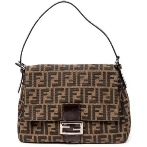 Pre-owned Canvas shoulder-bags , female, Sizes: ONE SIZE - Fendi Vintage - Modalova