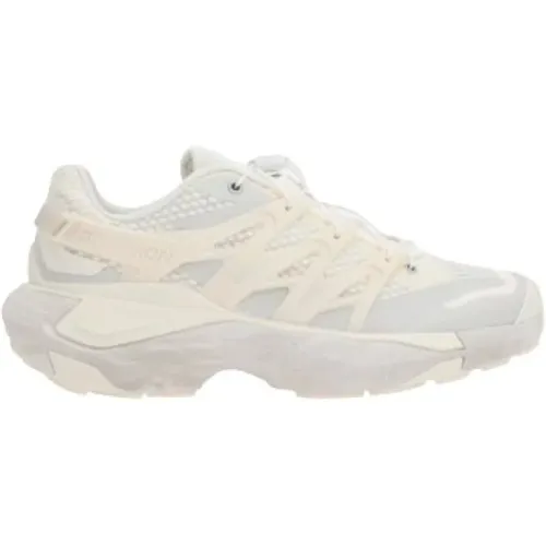 Ivory Mesh Sneakers with Rubber Details , male, Sizes: 8 UK, 7 UK, 7 1/2 UK, 9 UK, 8 1/2 UK, 10 UK, 6 1/2 UK, 9 1/2 UK - Salomon - Modalova