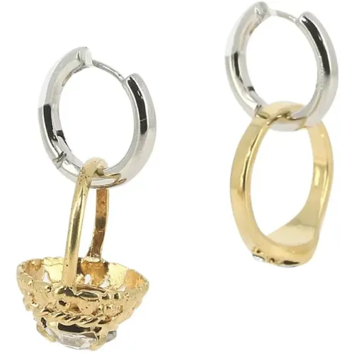 Asymmetrische Ohrringe mit Ringen - Marni - Modalova
