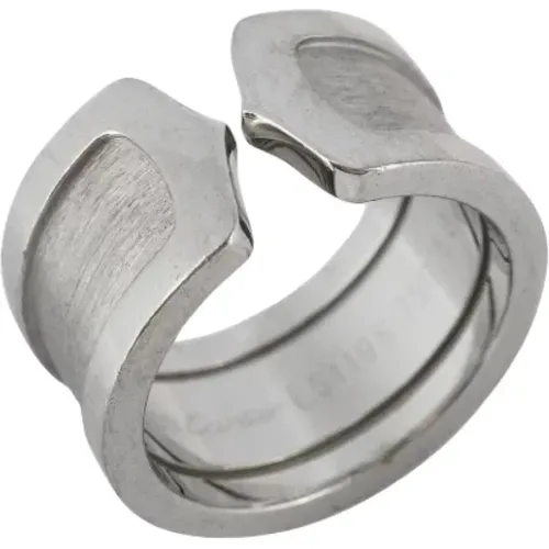 Pre-owned White Gold rings , female, Sizes: ONE SIZE - Cartier Vintage - Modalova