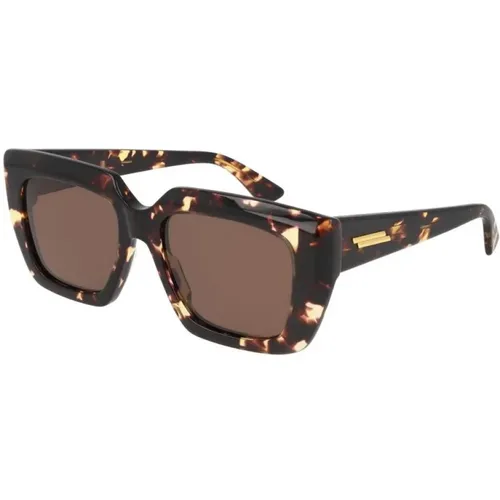Havana Sunglasses Bv1030S , female, Sizes: 52 MM - Bottega Veneta - Modalova
