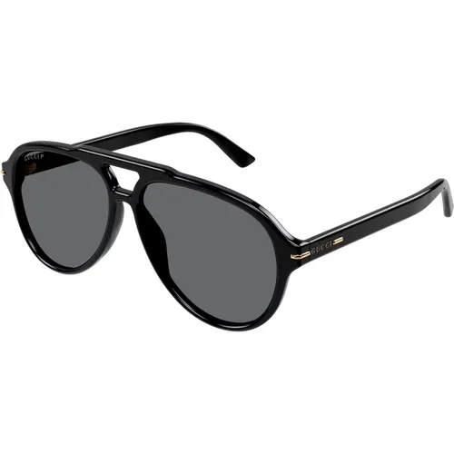 Schwarze/Hellgraue Sonnenbrille,/Grey Sunglasses,Stylish Grey/Blue Sunglasses,Dark Havana Sunglasses - Gucci - Modalova