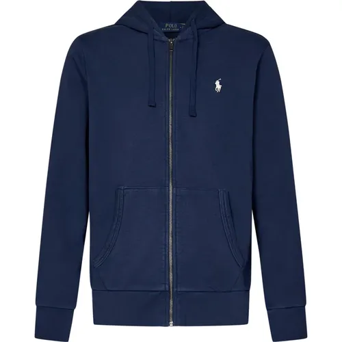 Herrenbekleidung Sweatshirts Blau Aw24 , Herren, Größe: S - Ralph Lauren - Modalova