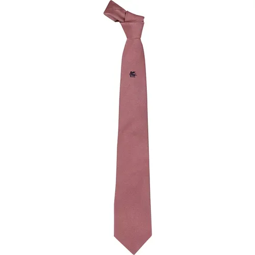 Rosa Platzierter Krawatte Etro - ETRO - Modalova