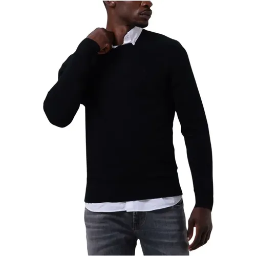 Superior Wool Crew Neck Sweater , Herren, Größe: S - Calvin Klein - Modalova