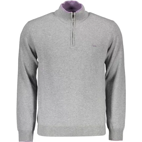 Herren Grauer Pullover , Herren, Größe: XL - Harmont & Blaine - Modalova