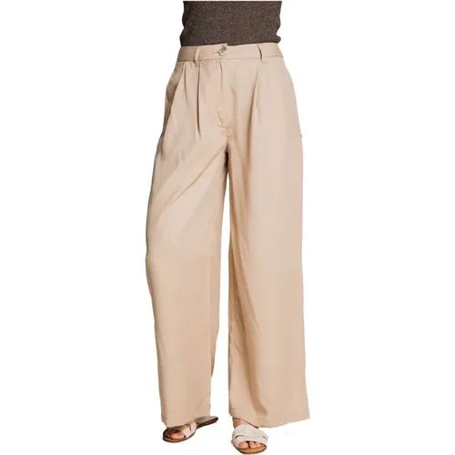 Fabric Trousers , female, Sizes: W28, W27, W24, W29, W26, W30 - Zhrill - Modalova