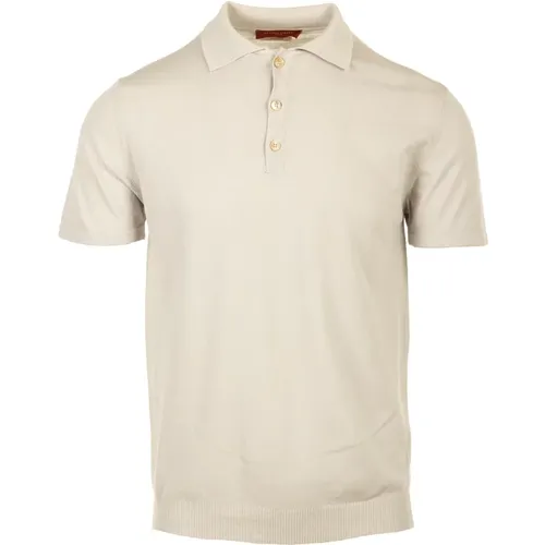 Classic Sand Polo Shirt , male, Sizes: XL, L, 2XL - Daniele Fiesoli - Modalova