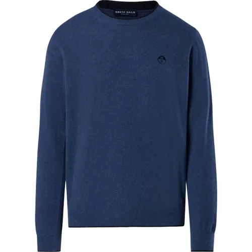 Blauer Pullover mit Kontrastdetails , Herren, Größe: XL - North Sails - Modalova