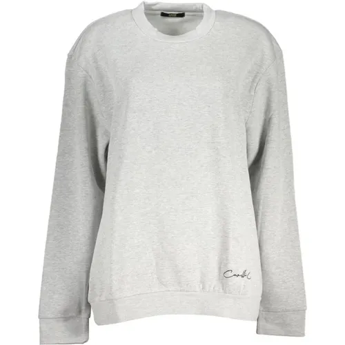 Grauer Bestickter Pullover - Cavalli Class - Modalova