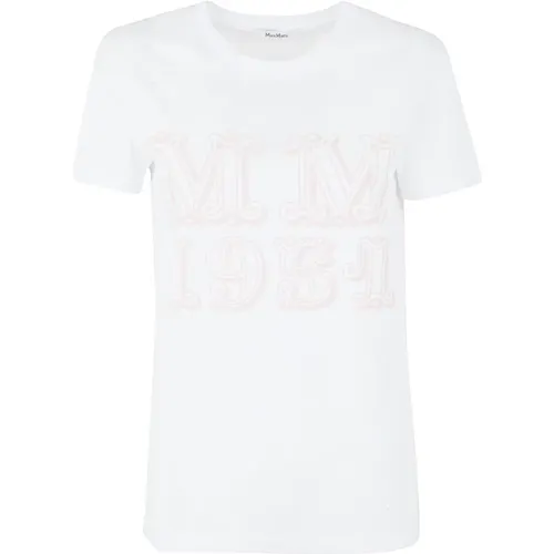 Rosa Mincio T-Shirt für Frauen , Damen, Größe: M - Max Mara - Modalova