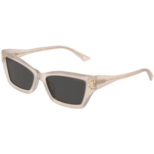 Frame Dark Grey Lens Sunglasses , female, Sizes: 55 MM - Jimmy Choo - Modalova