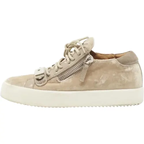 Pre-owned Velvet sneakers , female, Sizes: 4 UK - Giuseppe Zanotti Pre-owned - Modalova