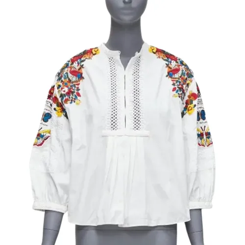 Pre-owned Cotton tops , female, Sizes: XS - Valentino Vintage - Modalova