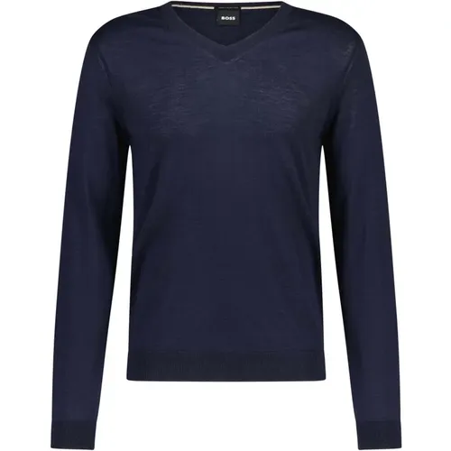 Slim-Fit Pullover aus Schurwolle , Herren, Größe: M - Hugo Boss - Modalova