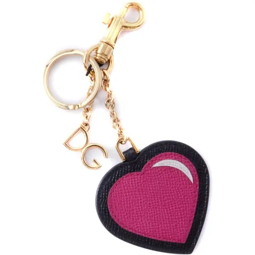 Damen Herz Schlüsselhalter , Damen, Größe: ONE Size - Dolce & Gabbana - Modalova