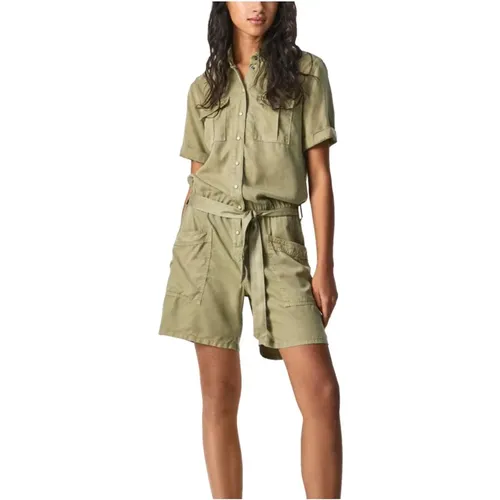 Mono short Safari Tes , female, Sizes: XS, 2XS - Pepe Jeans - Modalova