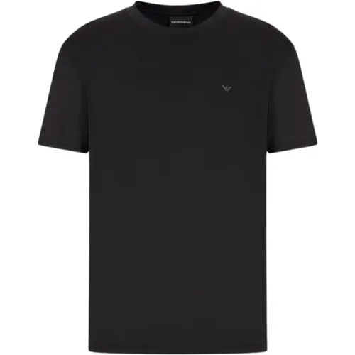 Klassisches Herren T-Shirt mit Logo , Herren, Größe: L - Emporio Armani - Modalova