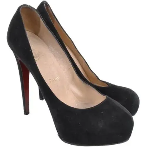 Pre-owned Leather heels , female, Sizes: 4 1/2 UK - Christian Louboutin Pre-owned - Modalova