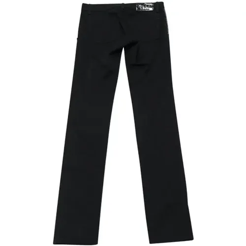 Cotton Jeans with Metal Stud Details , female, Sizes: 2XS - Gucci Vintage - Modalova