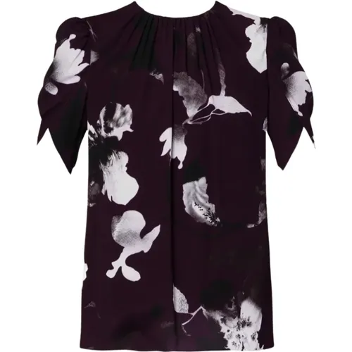 Blumendruck Crew Neck Top Erdem - Erdem - Modalova