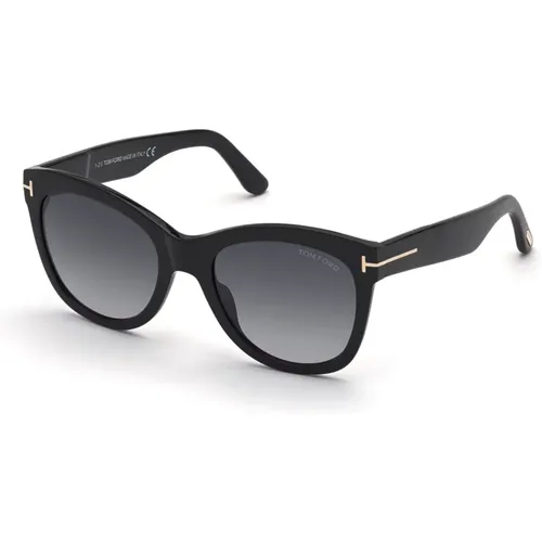 Stylische Sonnenbrille,Wallace Sonnenbrille Schwarz Gradient Rauch - Tom Ford - Modalova