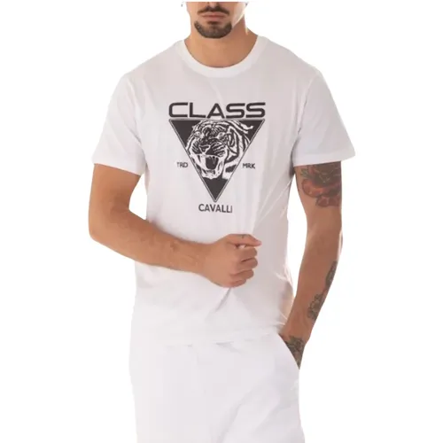 Herren Logo T-Shirt , Herren, Größe: L - Just Cavalli - Modalova