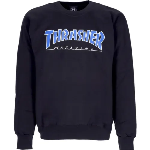 Outlined Crewneck Long Sleeve Sweatshirt , male, Sizes: M, L, S, XL - Thrasher - Modalova