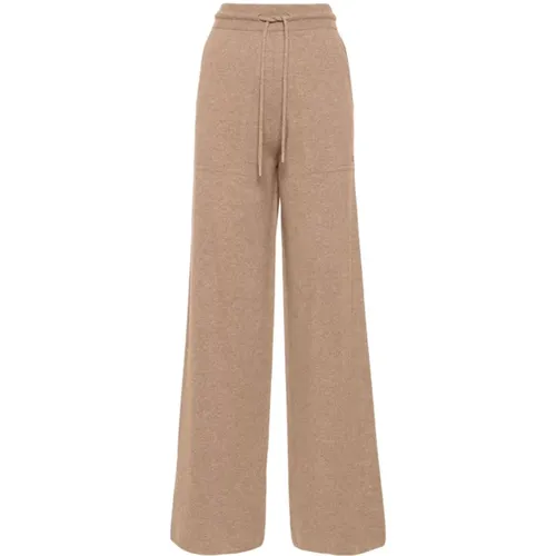 Wool-Cashmere Blend Wide Leg Trousers , female, Sizes: M, L - Max Mara - Modalova