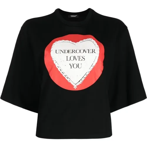 Schwarzes T-Shirt mit Grafikdruck - Undercover - Modalova
