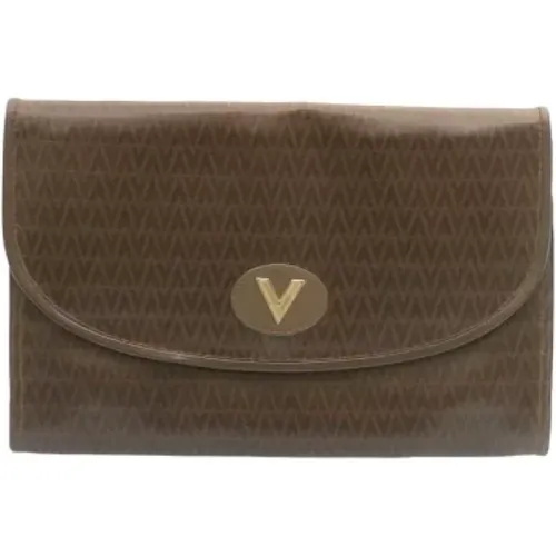 Pre-owned Canvas clutches , female, Sizes: ONE SIZE - Valentino Vintage - Modalova