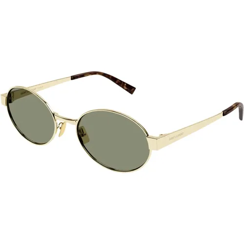 Vintage Oval Sunglasses New Wave Style , unisex, Sizes: 55 MM - Saint Laurent - Modalova