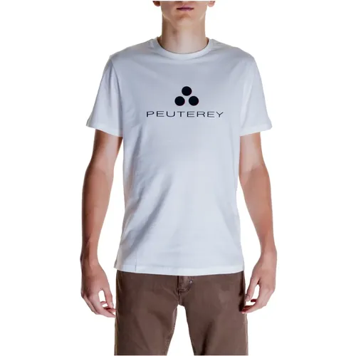 Herren T-Shirt Frühling/Sommer Kollektion , Herren, Größe: L - Peuterey - Modalova