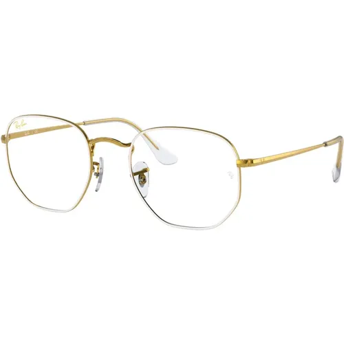 White Legend Gold Eyewear Frames , male, Sizes: 51 MM - Ray-Ban - Modalova
