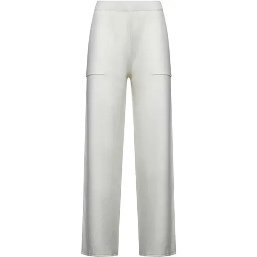 Icona Cream Trousers , female, Sizes: S - Kaos - Modalova