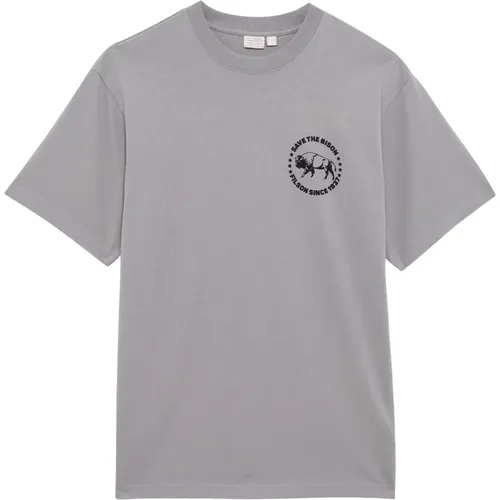 Grafik T-Shirt , Herren, Größe: M - Filson - Modalova