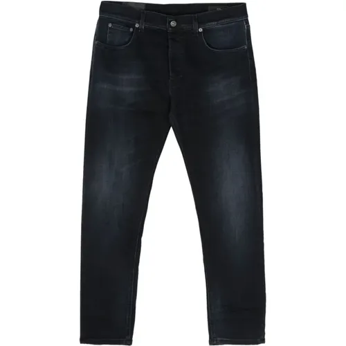 Mitternachtsblaue Denim Hose , Herren, Größe: W36 - Dondup - Modalova