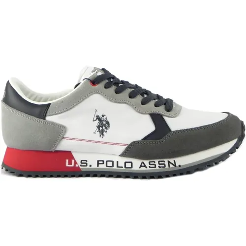 Weiß/Blau Sneakers , Herren, Größe: 41 EU - U.s. Polo Assn. - Modalova