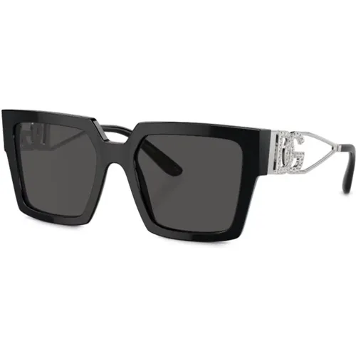 Schwarze Sonnenbrille 50187 Stilvolle Shades , Damen, Größe: 53 MM - Dolce & Gabbana - Modalova