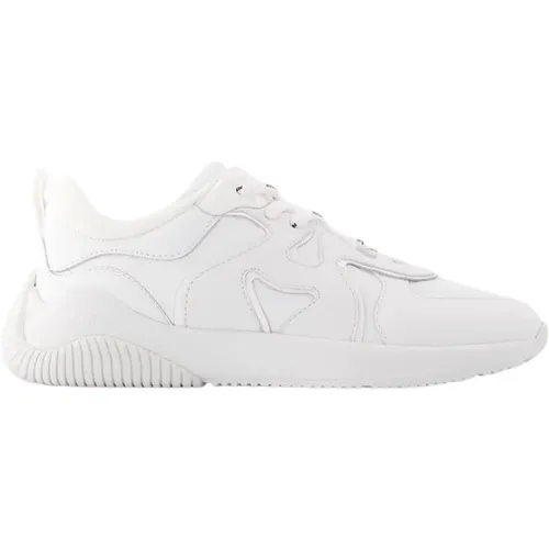 Weiße Leder-Sneakers H597 Allacciato H , Damen, Größe: 40 EU - Hogan - Modalova