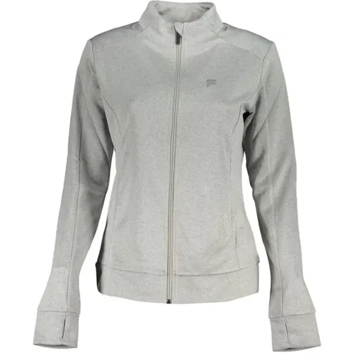 Stylish Logo Print Zip Sweatshirt , female, Sizes: M, L, XS, XL, S - Fila - Modalova