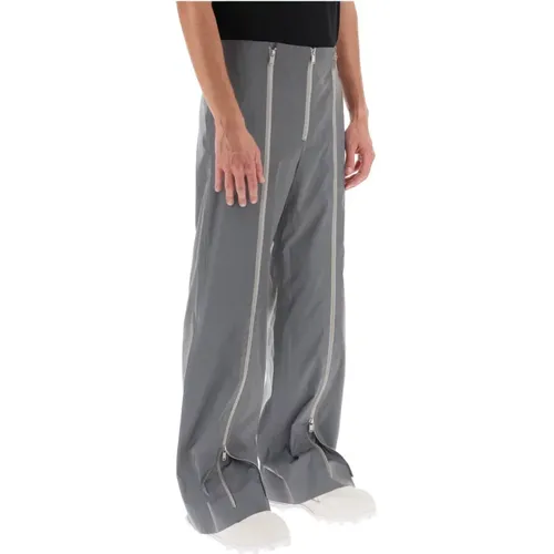 Wide Trousers,Hose aus reflektierendem Stoff mit weitem Schnitt - Jil Sander - Modalova