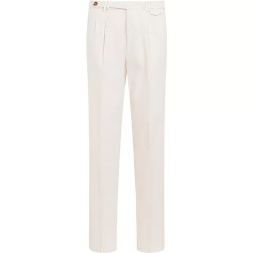 Cotton Trousers Classic Style , male, Sizes: L, M - BRUNELLO CUCINELLI - Modalova