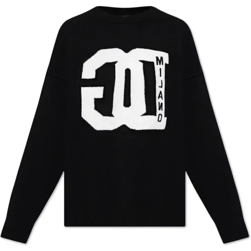 Pullover mit gesticktem Logo - Dolce & Gabbana - Modalova